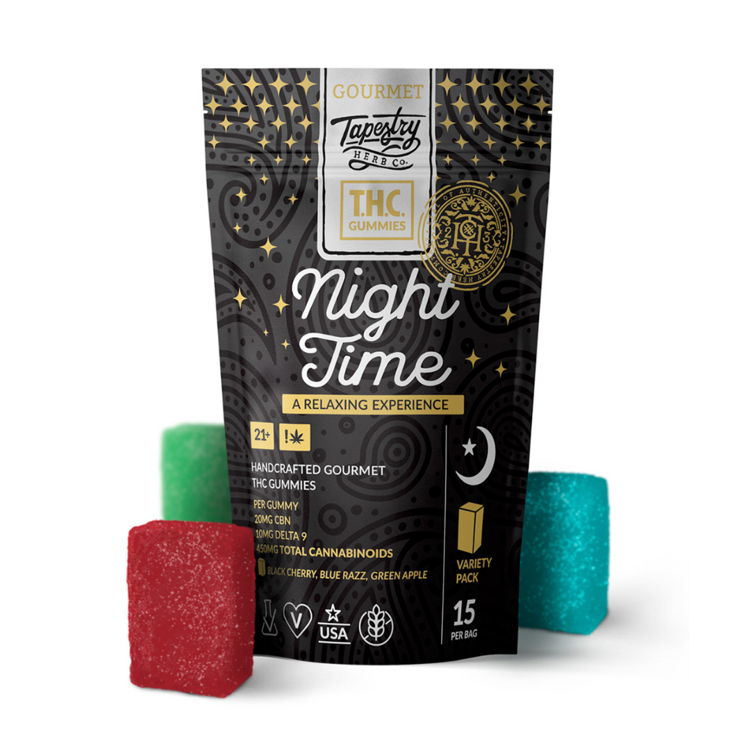 Tapestry Herb Co. | THC Gummies | 450mg | 15 Count / Night Time